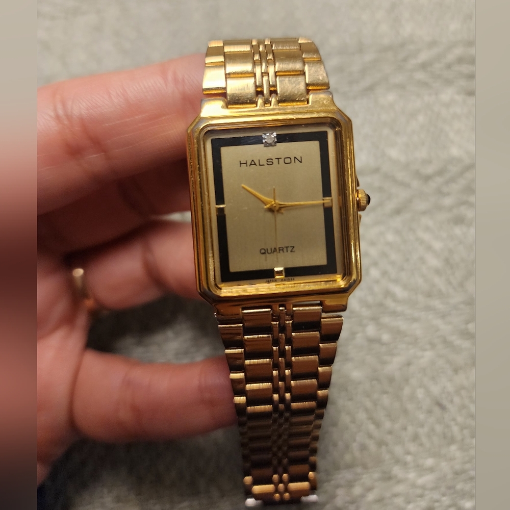 Halston Gold Quartz Watch - Picture 2 of 7
